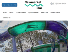 Tablet Screenshot of newmarket-pool.com.au